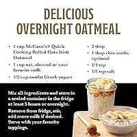 Vista 8 de McCann's Irish Oatmeal, Quick Cooking Rolled Oats, 16 Ounce