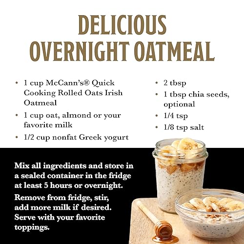 Miniatura 4 de McCanns Irish Oatmeal Avena enrollada de cocción rápida 16 onzas