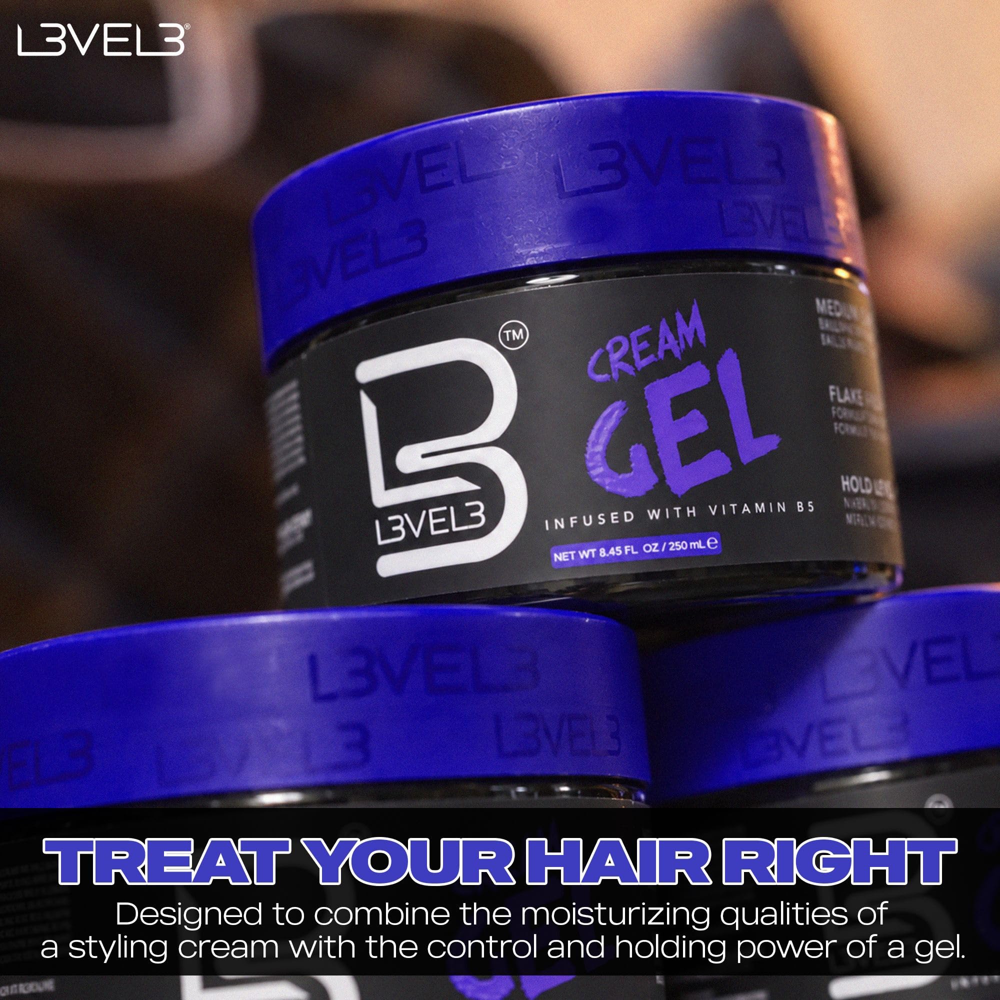 Amazon.com : L3 Level 3 Cream Gel Provides Volume and Medium Hold