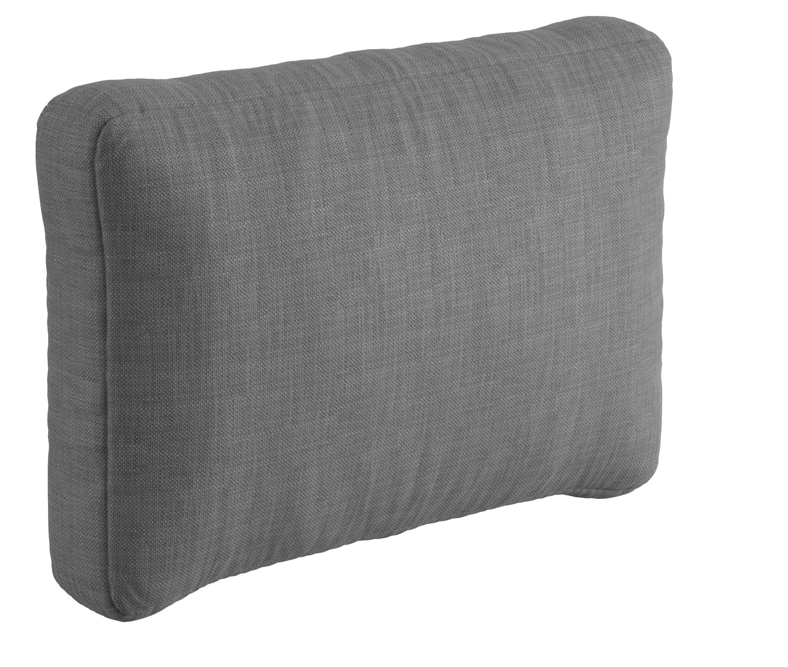 sunnypillow Palettenkissen für Gartenmöbel - Rückenkissen 60x40x20/10cm - Rückenpolster für Bett und Sofa - Palettenpolster für Palettenmöbel - Lounge Kissen mit abnehmbarem Bezug Grau