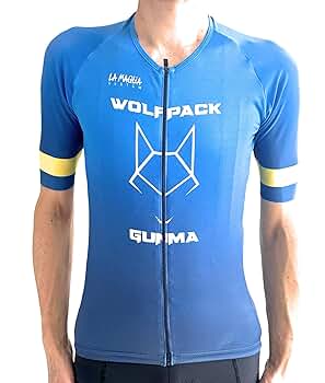 Amazon | [La Maglia] Wolfpack サイクリングジャージ, 半袖