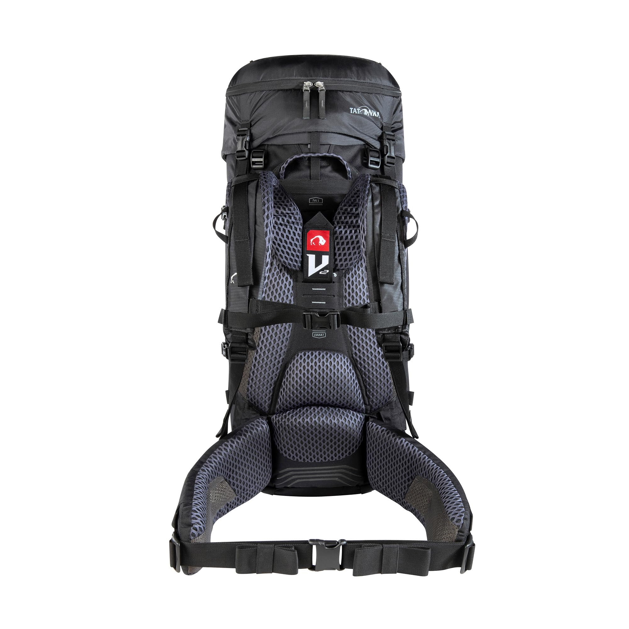 Tatonka Yukon 50+10 - Trekkingrucksack mit Frontzugriff, verstellbarem Rückensystem, extra Bodenfach, Regenhülle und 60 Liter Volumen