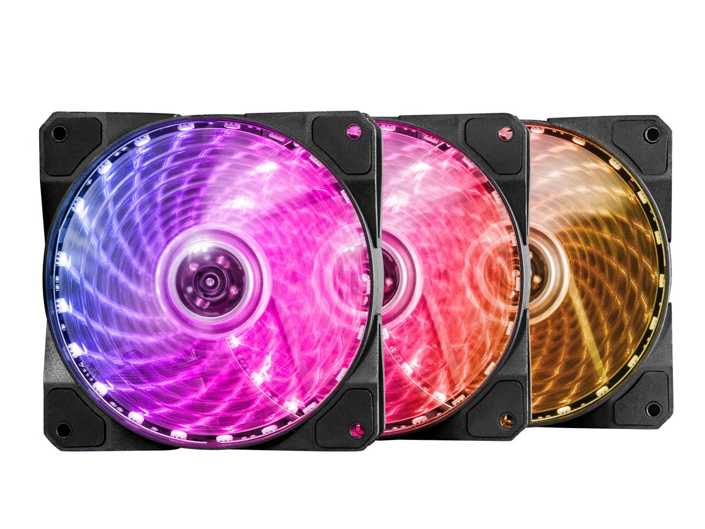 Raidmax NV 3-Pack 120mm Wireless RF Remote Control RGB Fan