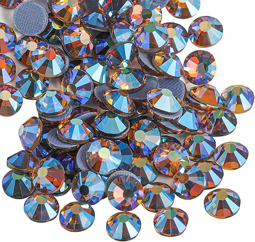 Miniatura 59 de Beadsland Hotfix - 2880 diamantes de imitación de cristal con parte trasera plana para manualidades, ropa, decoraciones de bricolaje, amatista, SS6