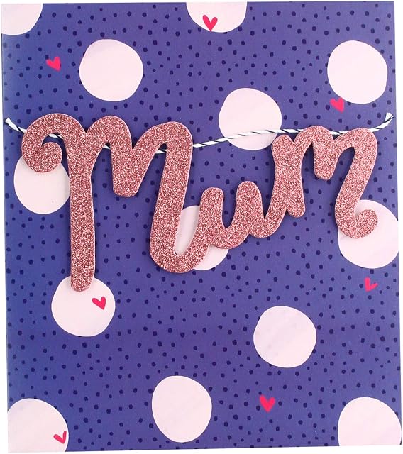 Hallmark Birthday Card for Mum - Contemporary Purple Design