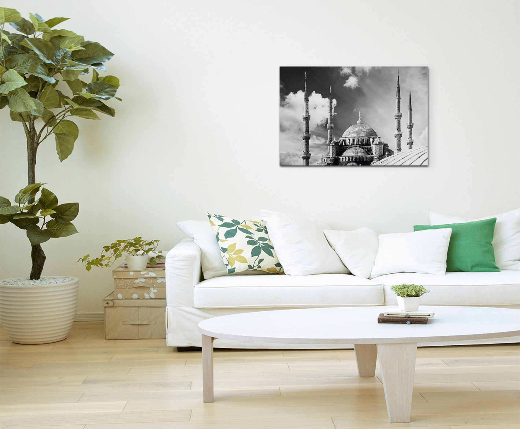 Wandbild Leanderturm Istanbul – Fotoleinwand In Warmem Sepia