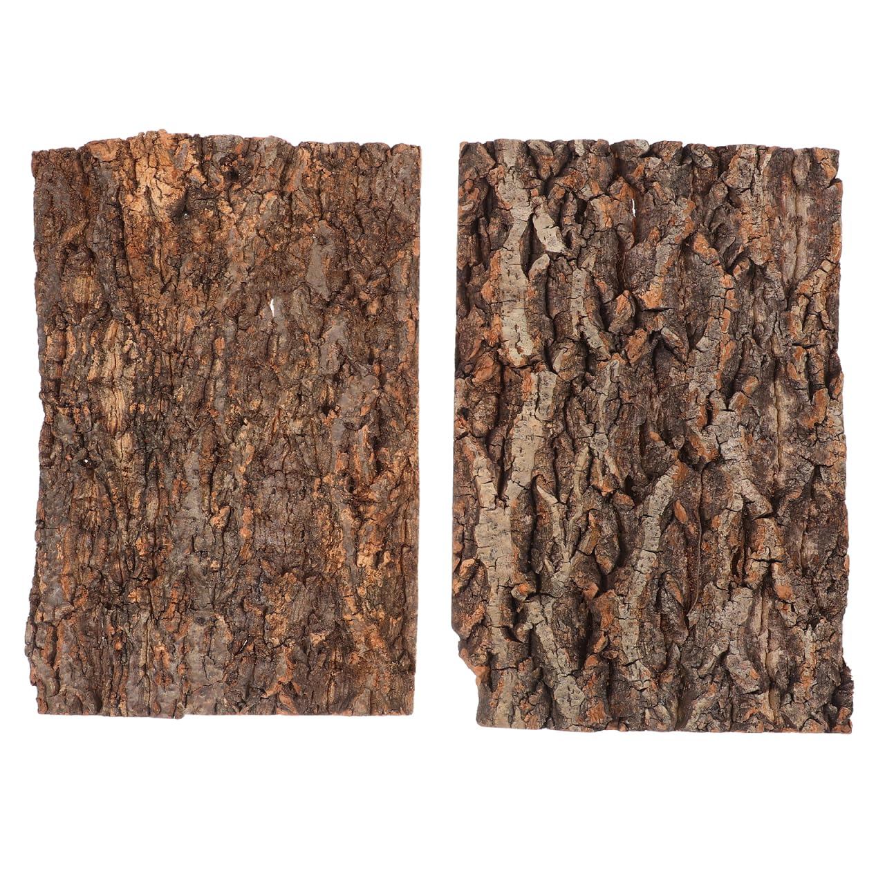 Housoutil Cork Bark Background, 2Pcs Reptile Bark Decor