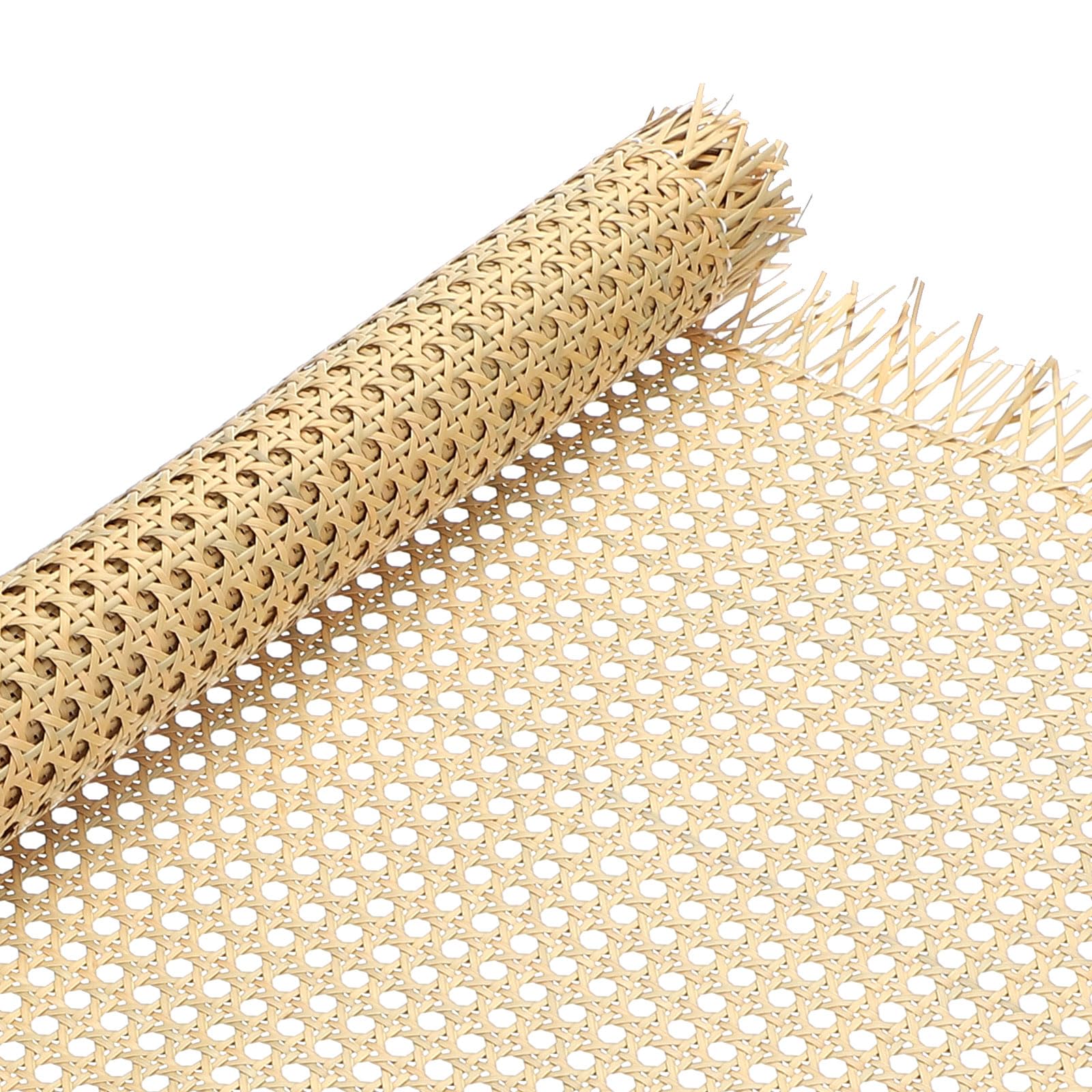 PATIKIL Plastic Rattan Webbing Roll 20 in x 5ft Woven Synthetic Poly Open Mesh Rattan Sheet Faux Cane Weave for DIY Caning Projects Furniture Cabinet Chair Ceiling Door