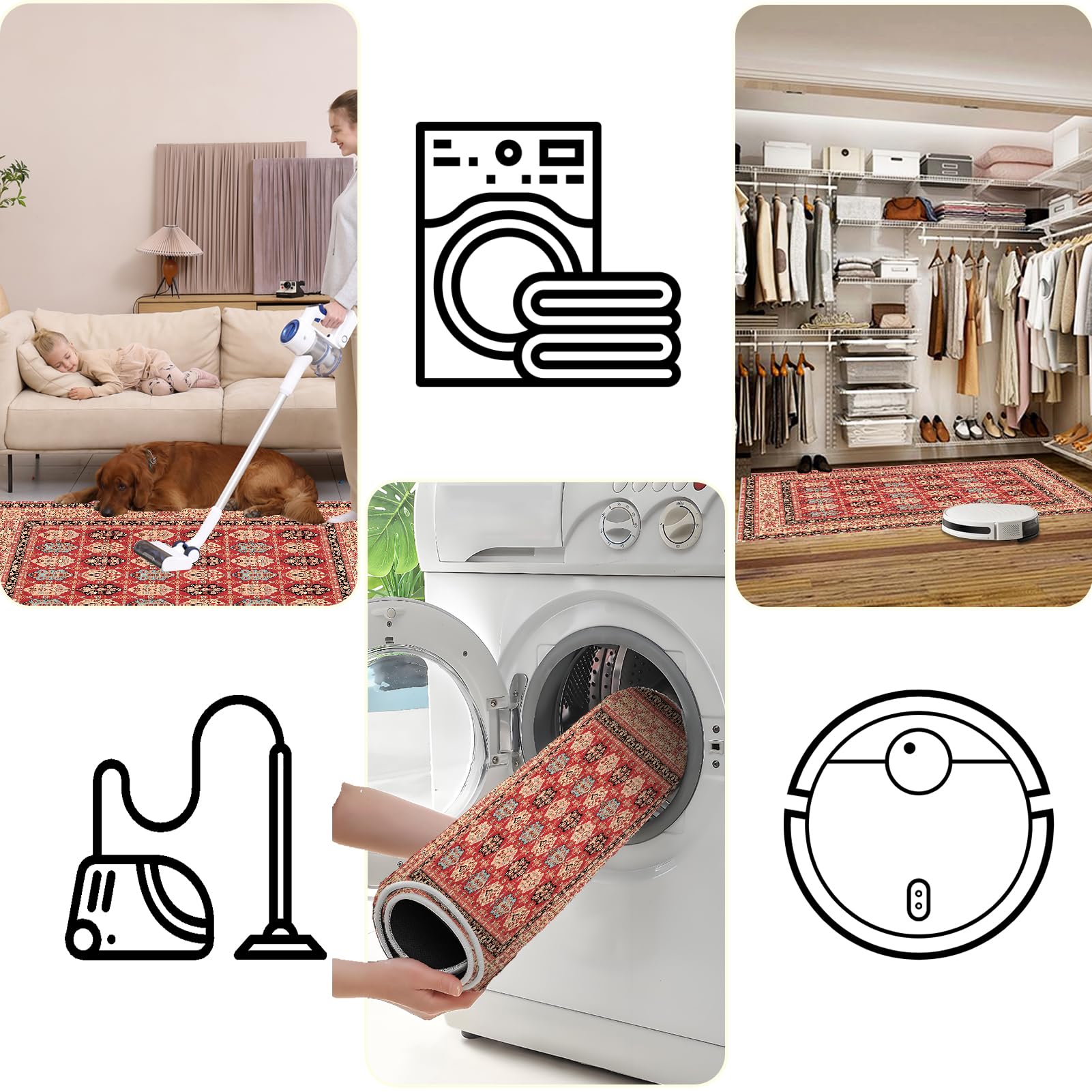 Długi korytarz dywan do korytarza, pralni, mata kuchenna, 70 x 120 cm chodnik, mata do prania w pralce, mata do wejścia, sypialni, schodów i łazienki