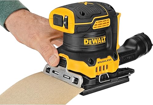 Miniatura 11 de DEWALT Lijadora inalámbrica de velocidad variable de 1/4 hoja sin escobillas MAX XR de 20 V (solo herramienta) (DCW200B)