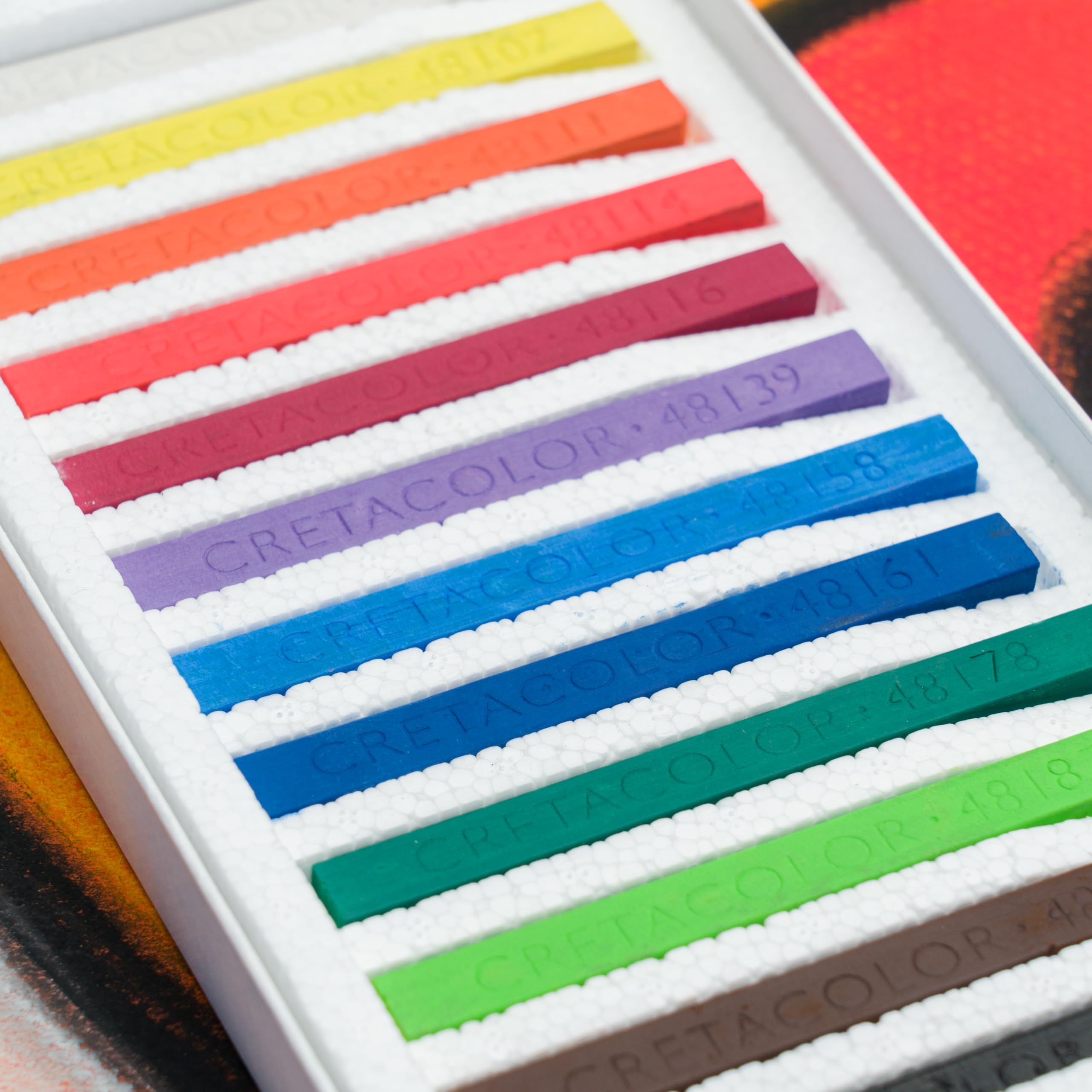 Cretacolor Carres 12 Assorted Bright Colours