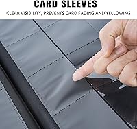 Vista 4 de Premium Carpeta de cartas con más de 1000 bolsillos, carpeta de álbum de 16 bolsillos para cartas coleccionables sin anillas, carpeta de bolsillo