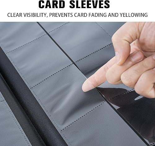 Miniatura 4 de Carpeta de tarjetas premium de más de 1000 bolsillos, carpeta de tarjetas coleccionables de 16 bolsillos, sin anillo, carpeta de álbum de tarjetas