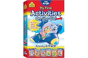 School Zone My First Activities On-the-Go! 6-Pack Workbook Set