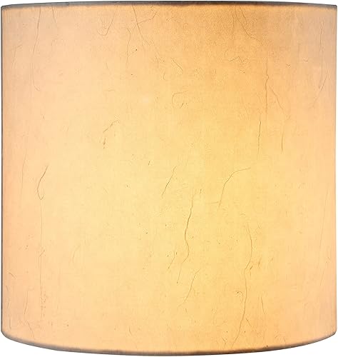 Miniatura 3 de Aspen Creative 31241A Lámpara de araña de transición con forma de cilindro, pantalla de lámpara estilo araña en blanco lino, 20,3 cm de ancho (20,3