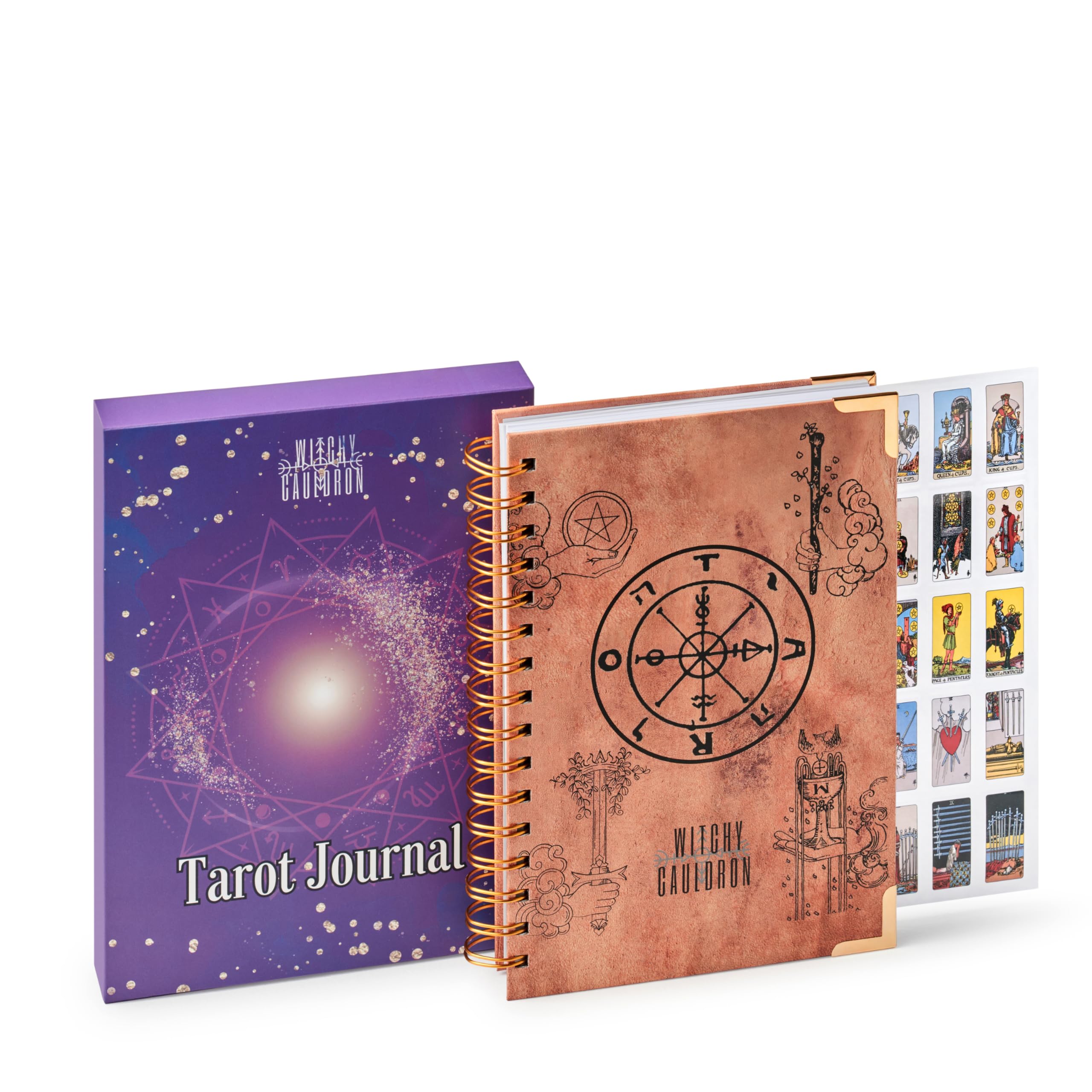Journal de tarot à spirale pour surmonter les difficultés d'apprentissage