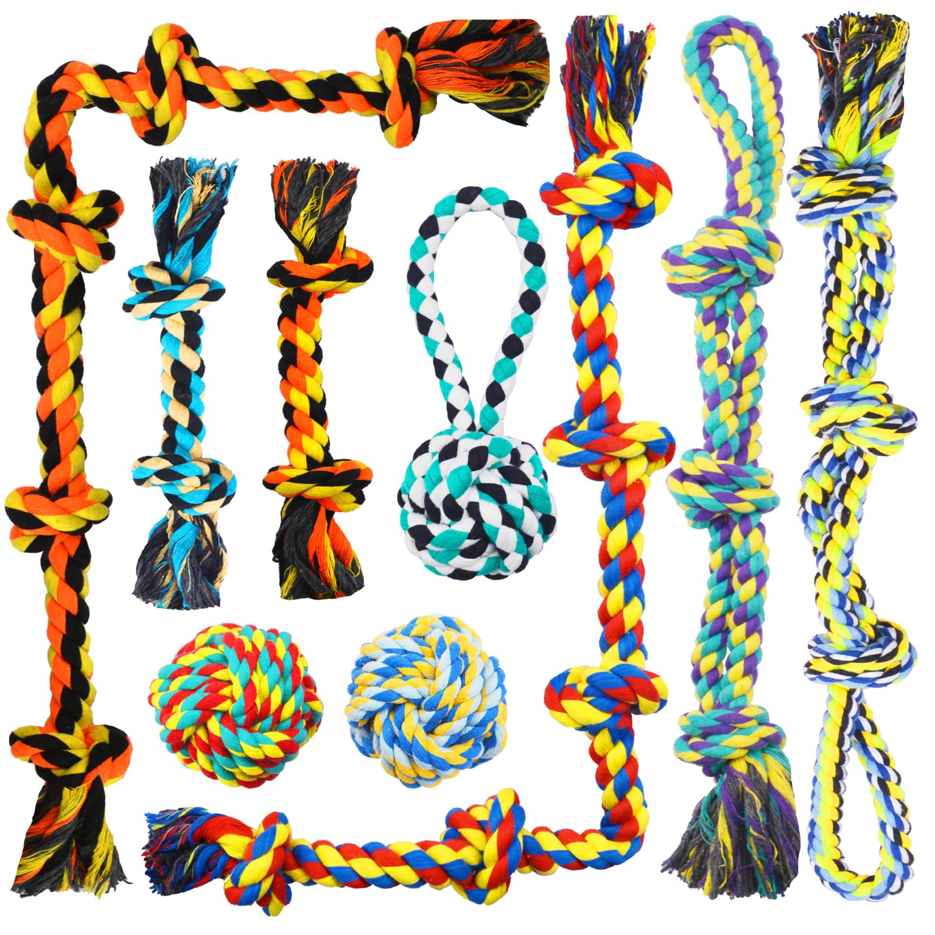 Speedy Panther 9 Pack Large Dog Rope Toys
