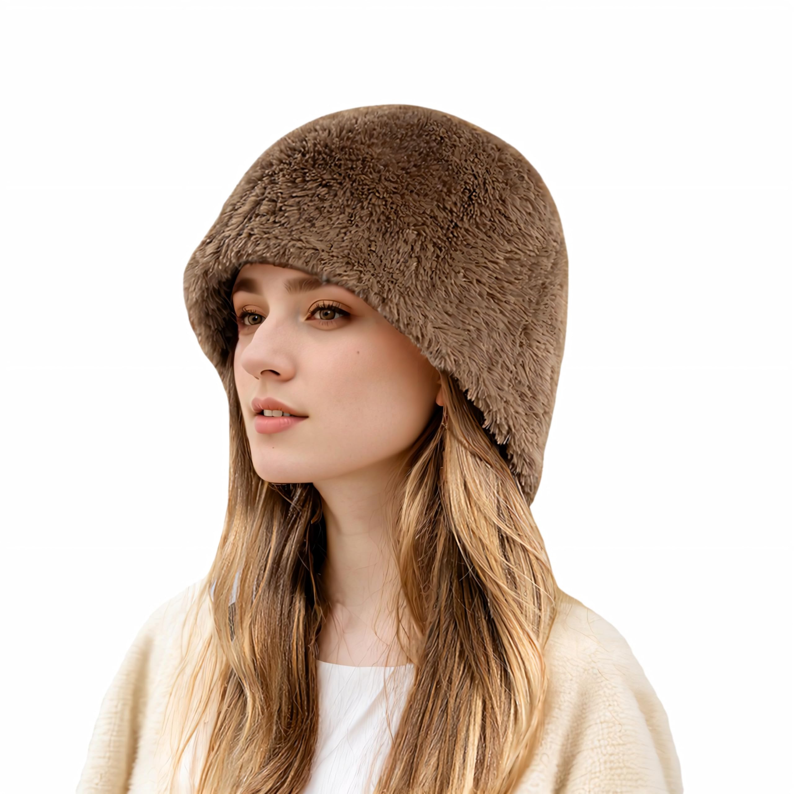 Djfkey Caldo berretto Slouch Beanie per cappello da pescatore da donna alla moda a doppio lato lavorato a maglia baggy moda da donna classici cappelli autunnali invernali