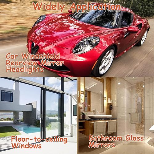 Miniatura 6 de Limpiador de película de aceite de vidrio para automóvil, 8.47 oz, pasta de eliminación de película de vidrio, limpiador de película de aceite para