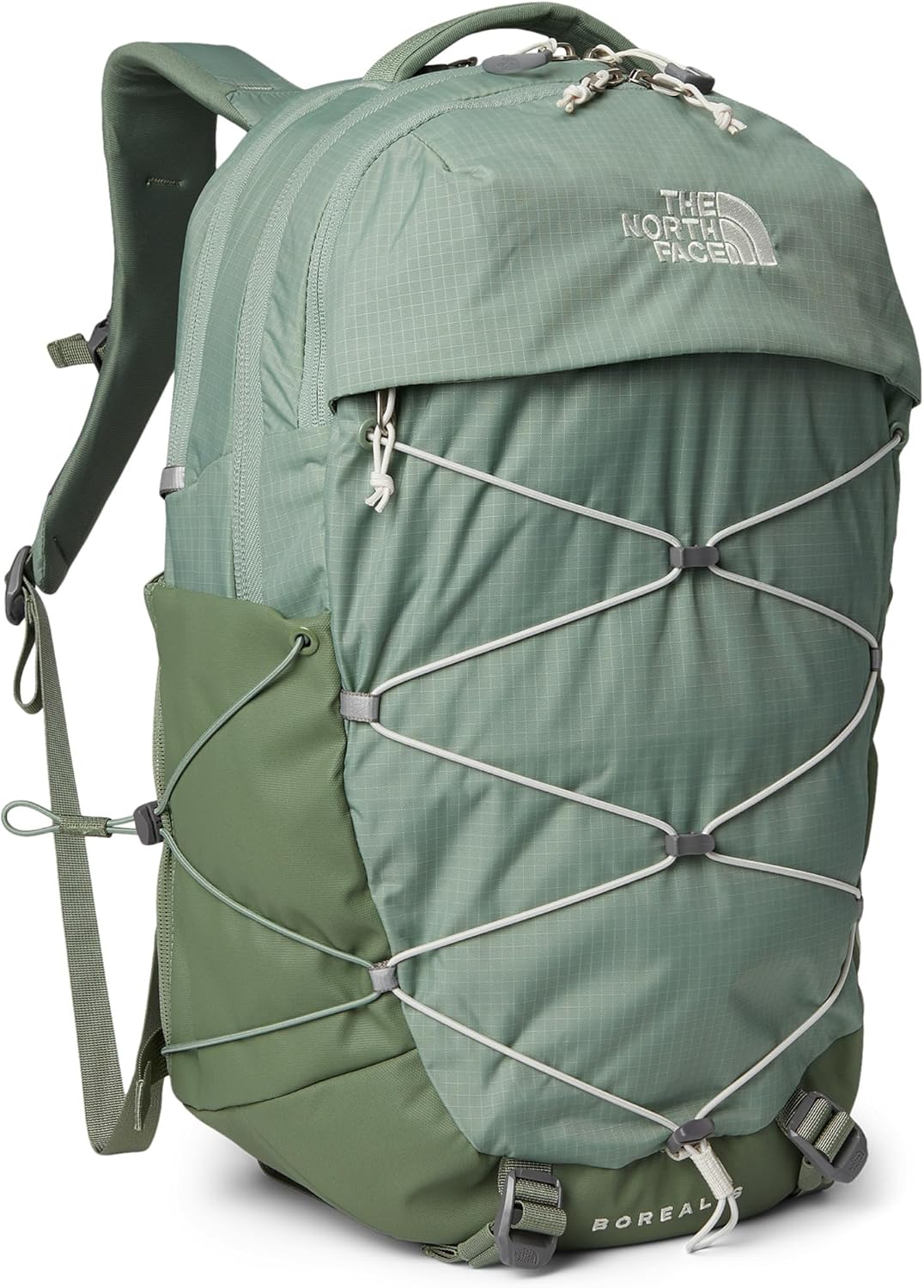 The North Face Women's Borealis Commuter Laptop Backpack - Everyday Travel Bag, Laptop Sleeve, Reflective Details, Gardenia White/TNF Black-NPF, One Size
