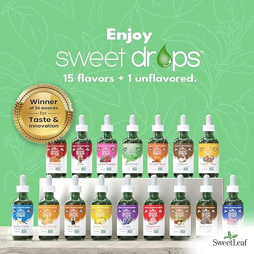 Miniatura 8 de SweetLeaf Sweet Drops - Edulcorante líquido de stevia avellana 2 onzas líquidas paquete de 2