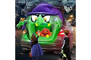 TURNMEON 4 FT Halloween Inflatables Witch for Trunk or Treat