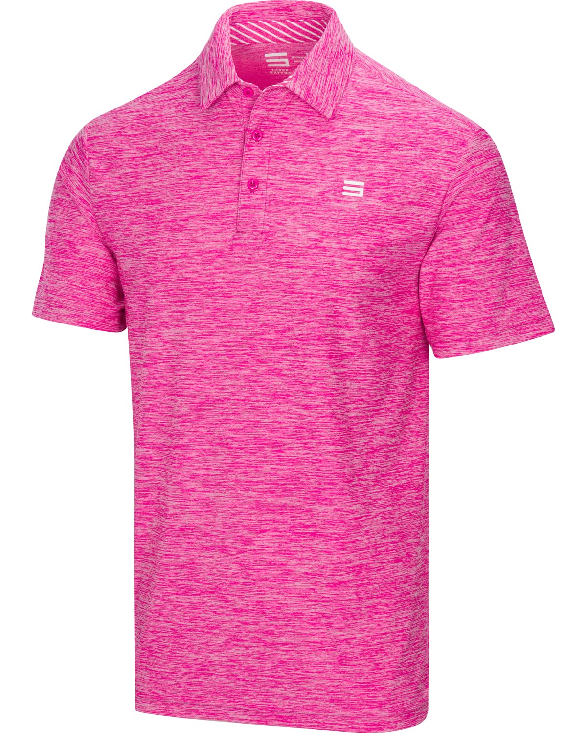 Three Sixty SixGolf Shirts for Men - Dry Fit Short-Sleeve Polo, Athletic Casual Collared T-Shirt