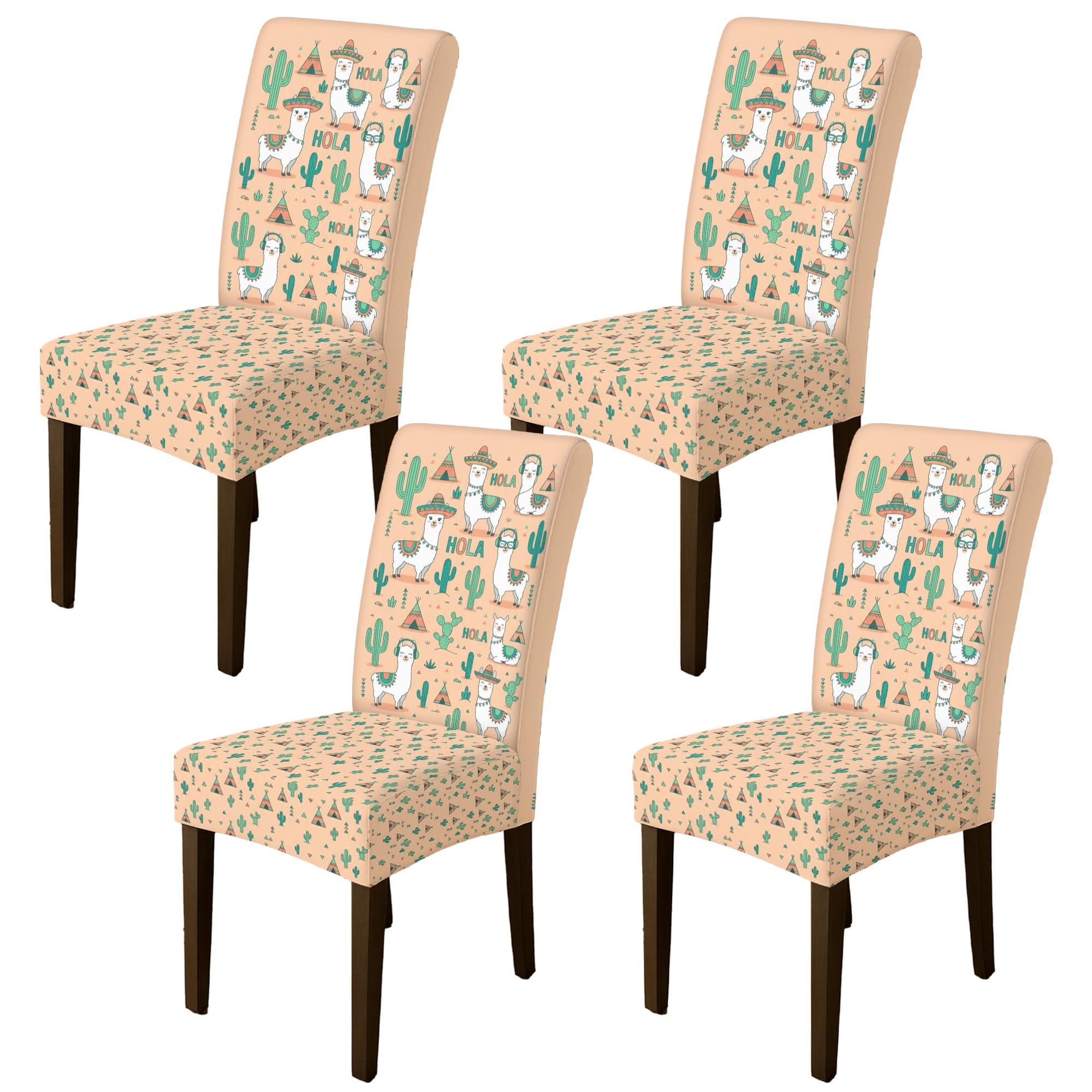 Housse de chaise lama en élasthanne lavable pour banquet et salle