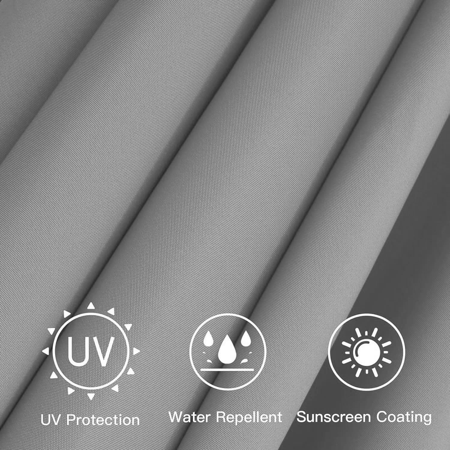 Parasol Umbrella Replacement Canopy Garden Parasol Replacement Canopy Replacement Cover for Patio Umbrella Sun Umbrella Replacement Cloth Replacement Fabric Cover for Garden Umbrella (Color : Gray,