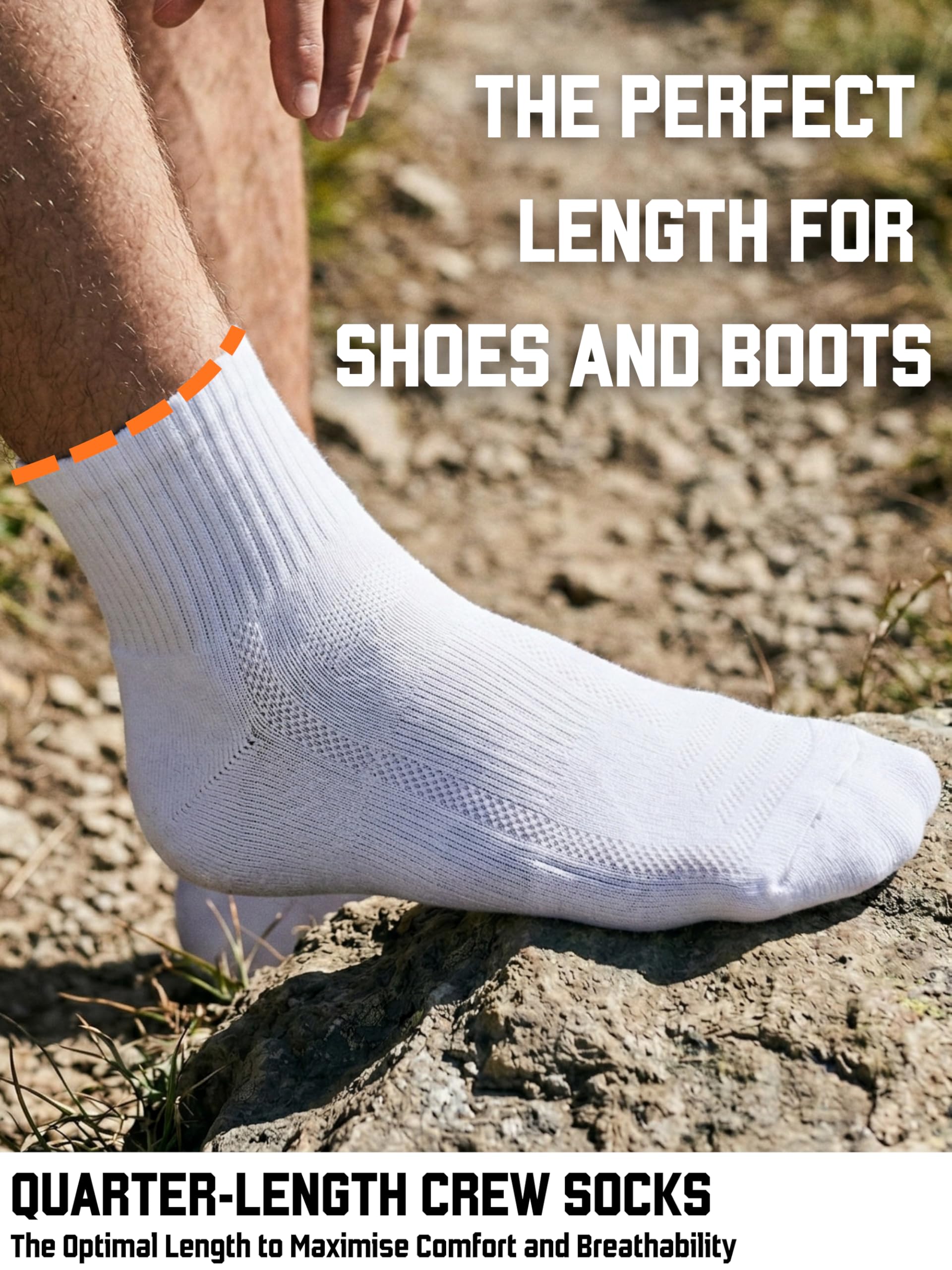 PANDA FOOD 3 pares de calcetines acolchados de bambú de alta calidad, para caminar, correr, ciclismo, senderismo largas distancias, sin costuras, antiampollas para hombres y mujeres