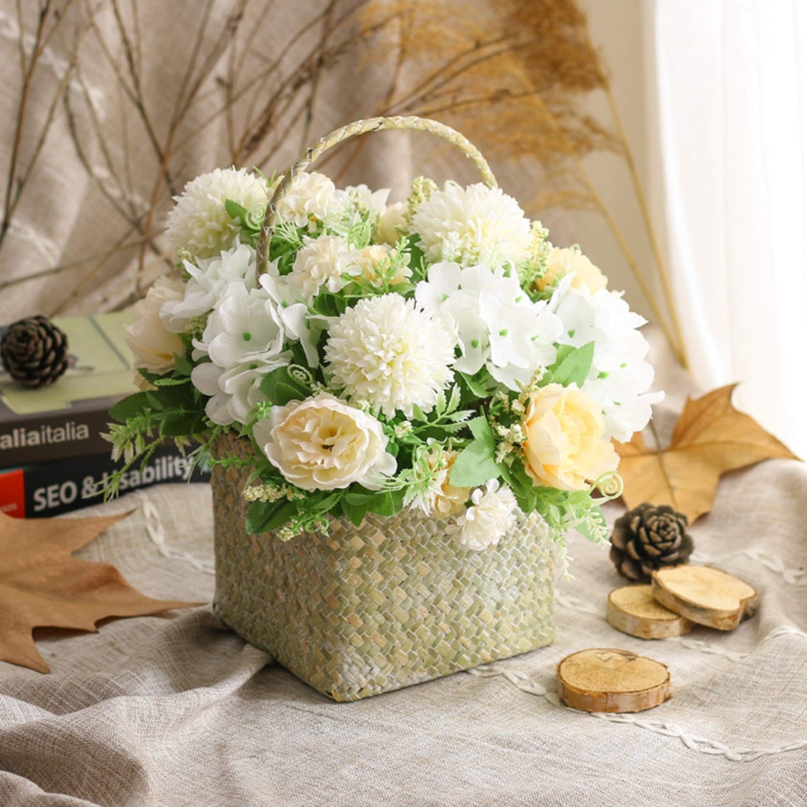 Amazon｜造花 インテリア 枯れない花 本物みたい 鮮やかな色合い