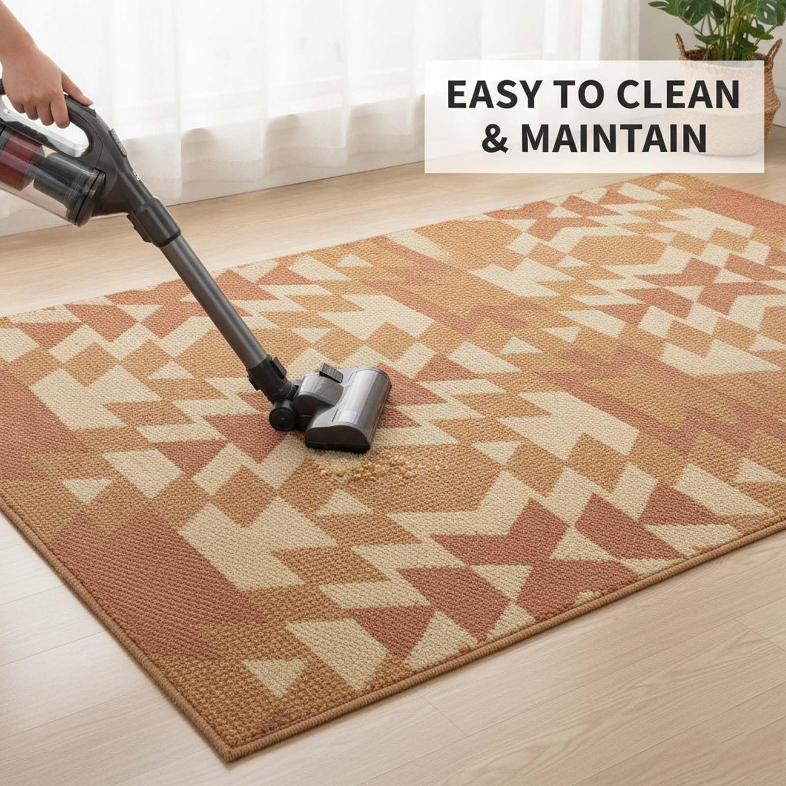 Tapis Pliable pour Intérieur et Extérieur, Tapis de Sol Antidérapant, Tapis en Velours Cristal Lavable, pour Table de Terrasse, Balcon, Jardin, Camping, Véranda, Salon