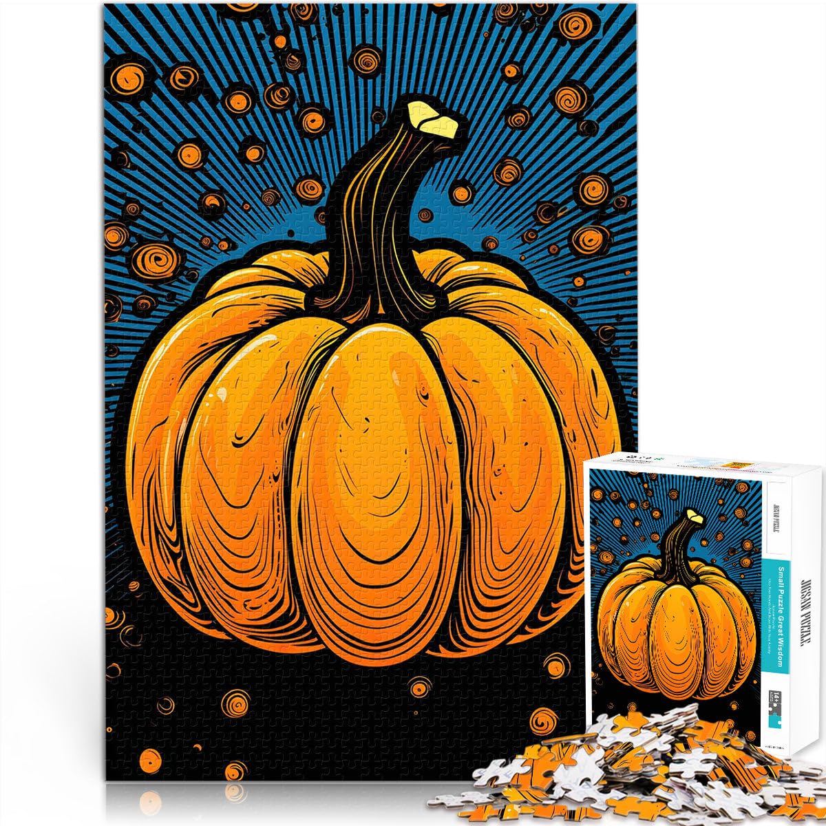 Pumpkin art teenagers Puzzles 2000 Piece Jigsaws Toys Educational Games Stress Relieving Suitable for desktop decoration 70x100cm