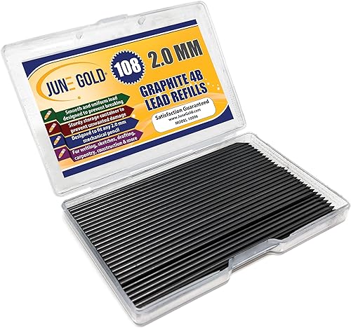 Miniatura 3 de June Gold 36 repuestos de plomo 4B de 0.079 in de colores surtidos de 0.079 in y 108 piezas, 3.543 in de longitud, 36 colores únicos, preafilados,