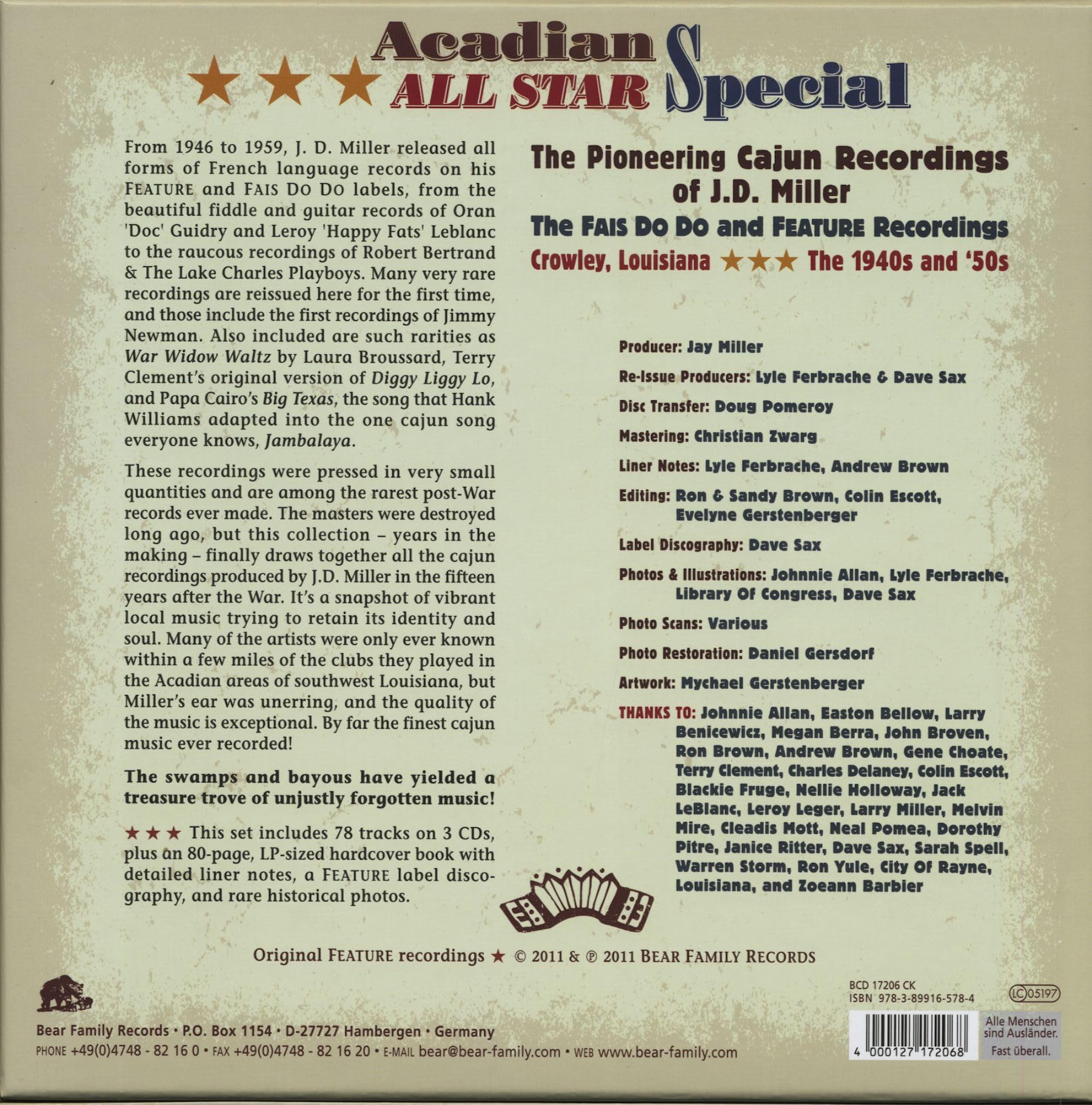 Acadian All Star Special-Pioneering Cajun Recordin