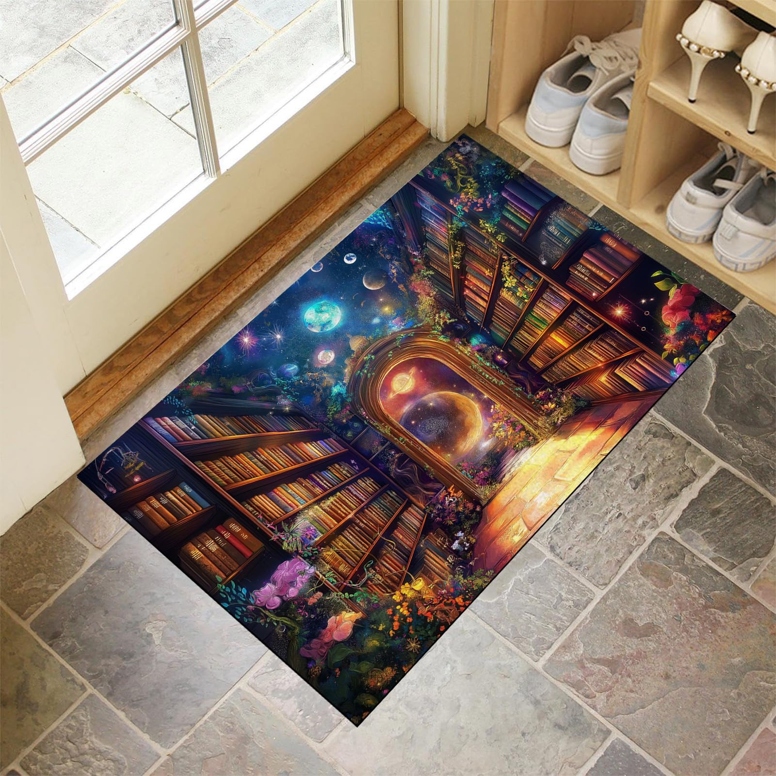 Paillasson absorbant et tapis de porte lavable ultra resistant 60x90 cm pour entree