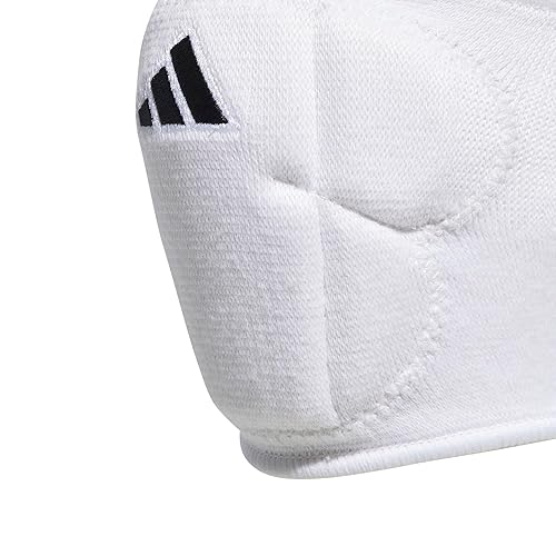 Miniatura 3 de Adidas Rodilleras de voleibol unisex para adultos, 5 pulgadas, blanco/negro, talla L