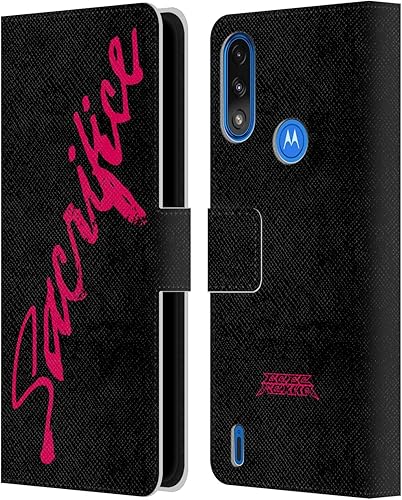 Head Case Designs Officially Licensed Bebe Rexha Sacrifice Key Art Leather Book Wallet Case Cover Compatible with Moto E7 PowerMoto E7i Power