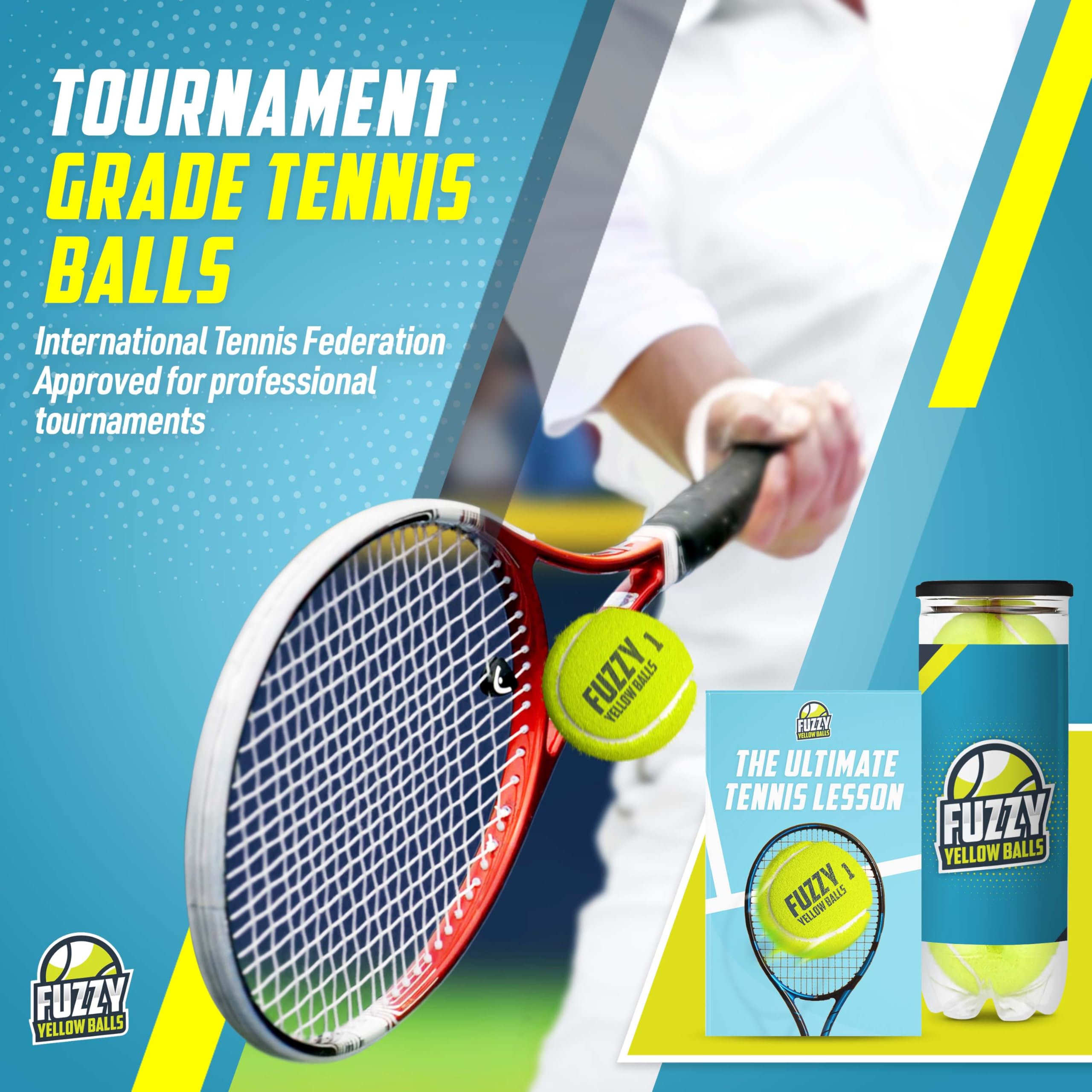 Amazon | Fuzzy Yellow Ballsのテニスボール。Kovacs博士によるライブ