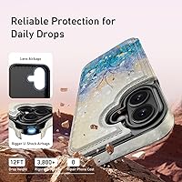 Vista 63 de LETO para iPhone 15 Pro Funda tipo cartera - Tapa tipo folio con patada - Diseños de moda - Tarjetero - Funda protectora para mujeres y niñas - 6.1
