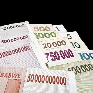 Zimbabwe Hyperinflation 13 Banknote Set 100 Trillion Era Dollars Money Currency