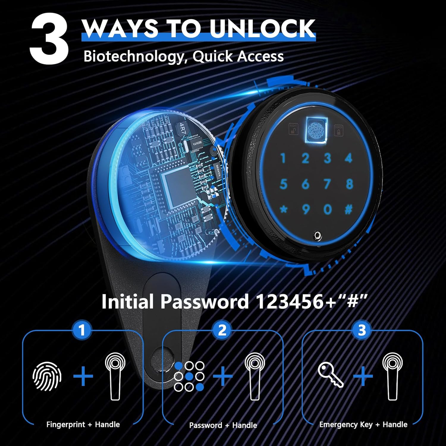 KAER 4-5 Gun Safe with Biometric Fingerprint & Digital Keypad,Gun Safe for Rifles and Pistols,Gun Cabinets for Rifles and Shotguns,Long Gun Safes,Rifle Safe with Removable Shelves