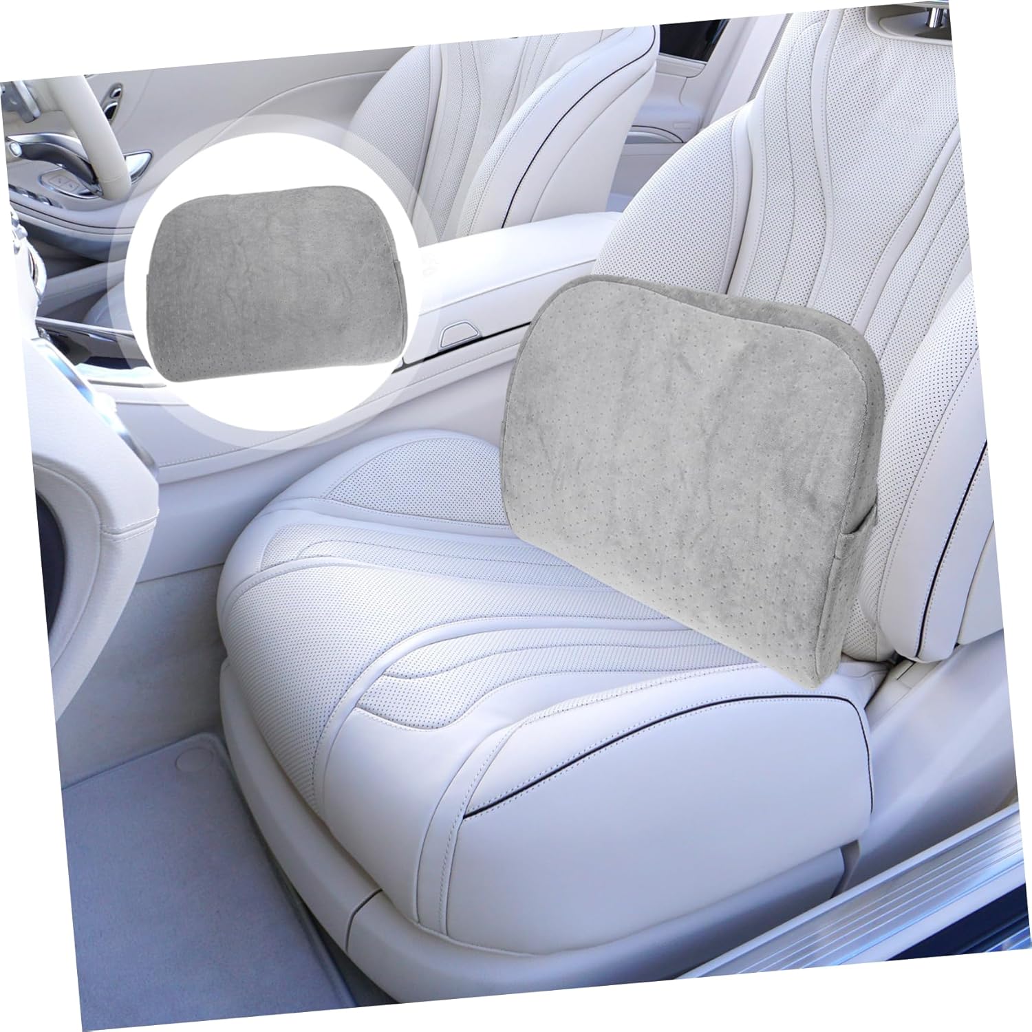 Memory Foam Pillow Car Back Lumbar Support Office Chair Pillow for Neck Pain Relief Fit Soft Breathable