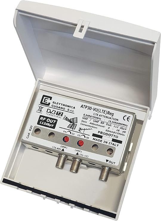 AMPLIFICATORE ANTENNA TV 40 DB DA PALO2 UHF INGRESSI FILTRO 5G - Foto 7