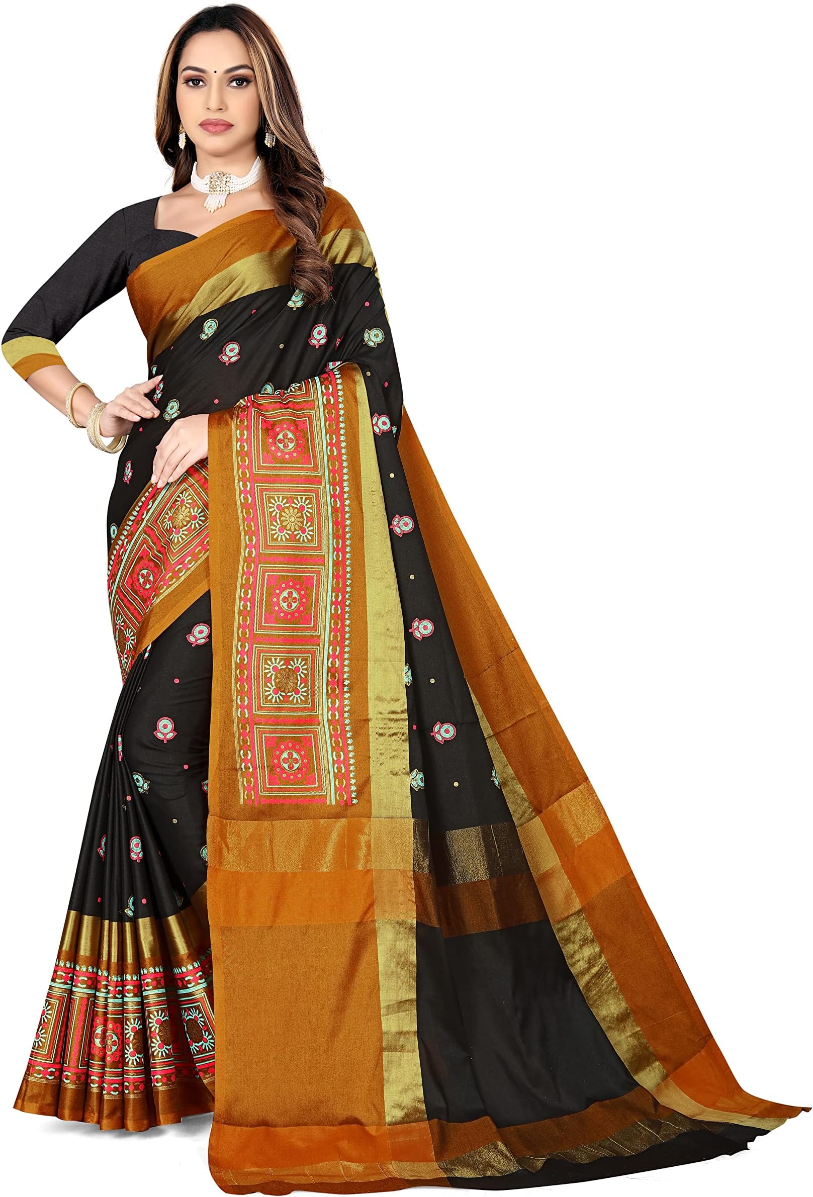 DHRUVI TRENDZ Womens Saree For Women