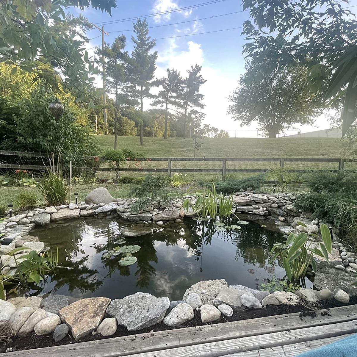 Rivestimento per laghetto, 12 x 12 m, flessibile, nero, per piscine di pesci Koi Po, giardini acquatici, spessore 0,2 mm per una protezione ottimale e Lonvi