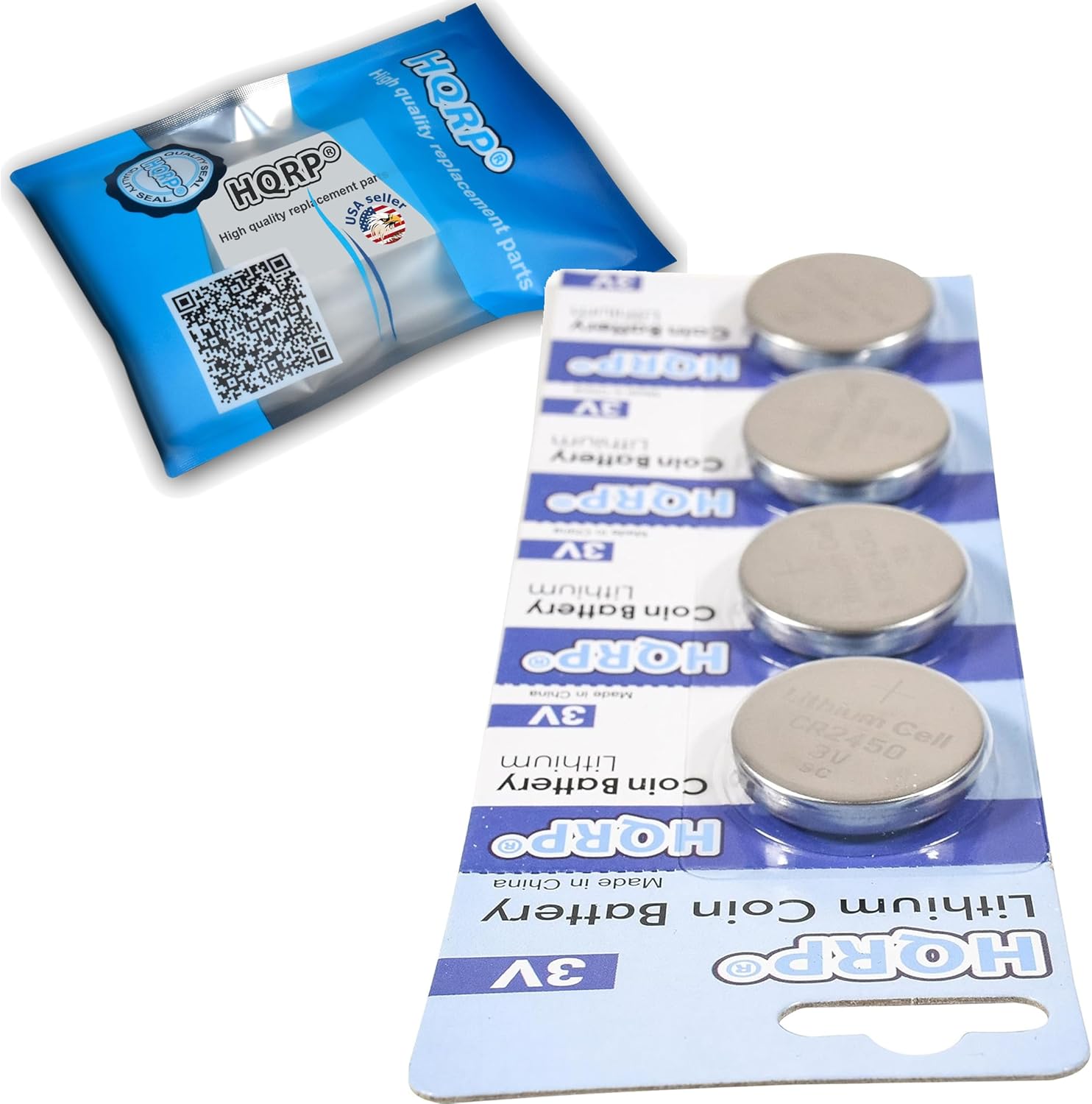 HQRP 4-Pack Lithium Battery Compatible with Viking auto Darkening Welding Helmets, Models 1840