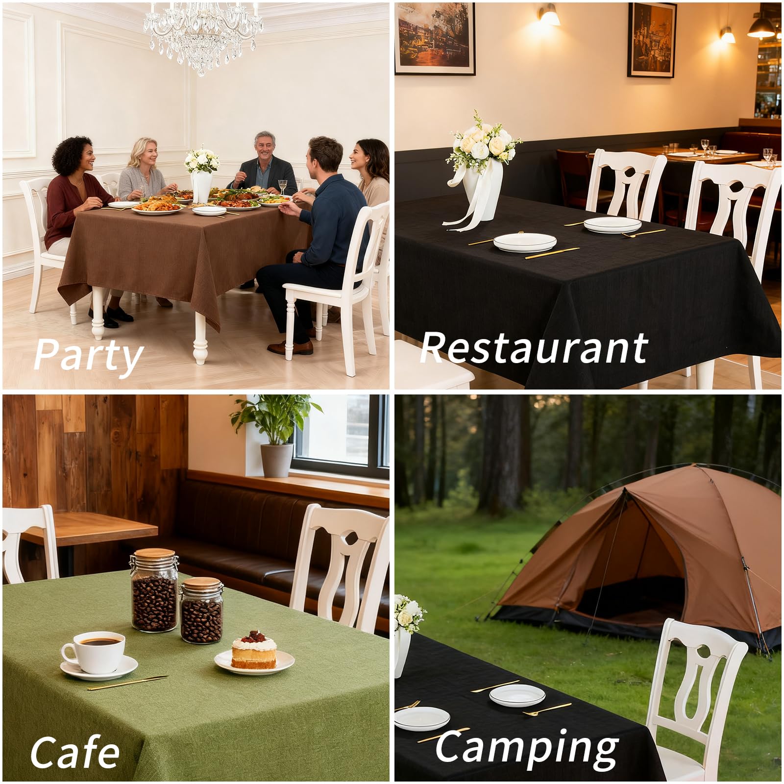 Amazon.com: WAITER TREE Table Cloth Rectangle Table Cover 85