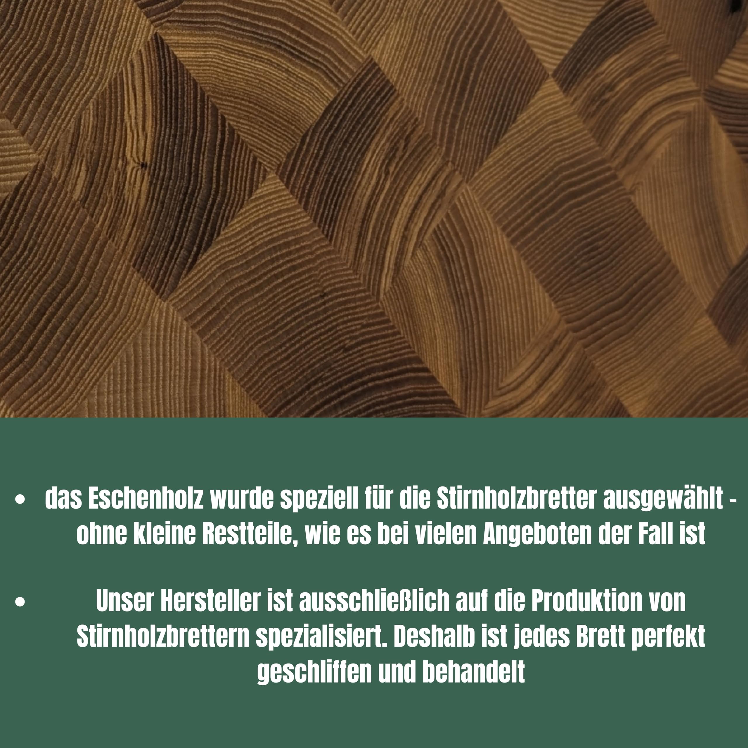 Premium Stirnholz Schneidebrett XXL aus Eschenholz – 60 x 40 x 4,5 cm Riesiger Hackblock ohne Saftrille, mit Griffmulden & Rutschfesten Silikonfüßen – Handgemacht in Manufaktur