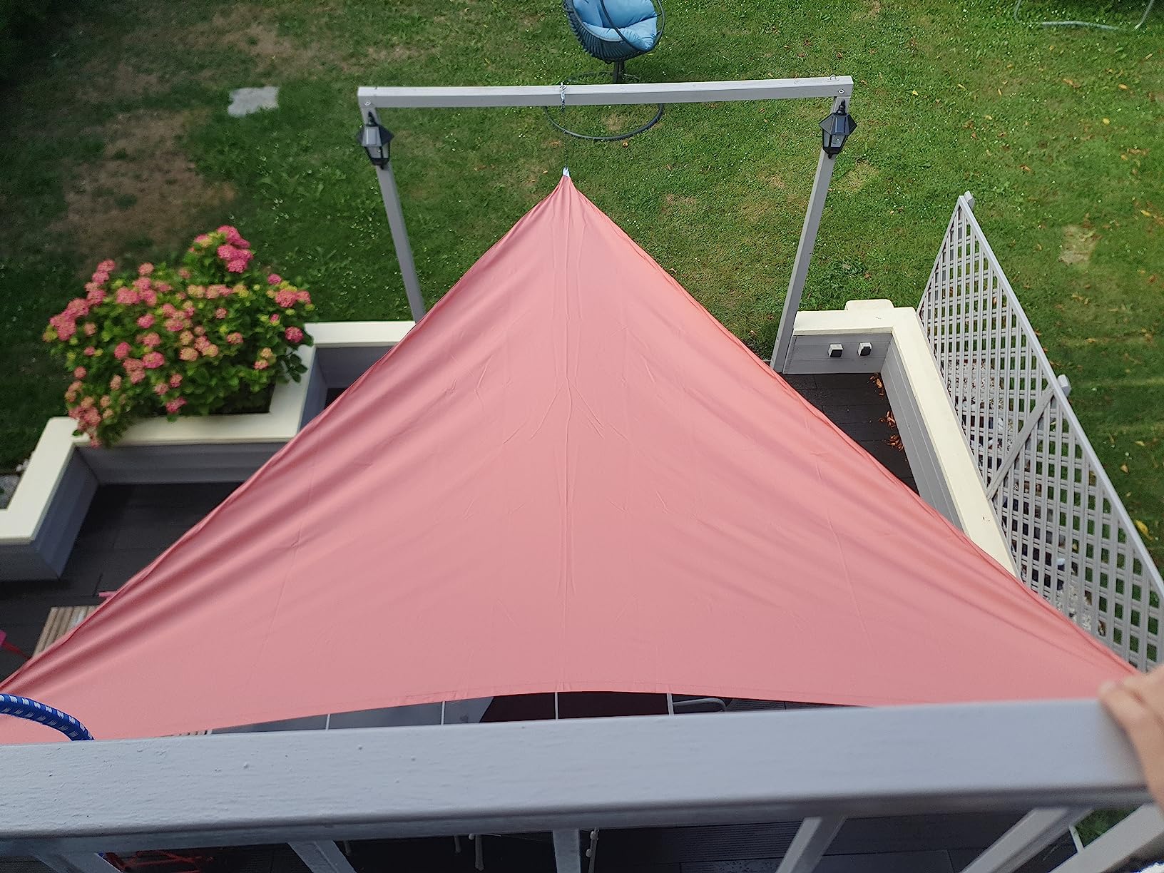 Voile D'ombrage Ideprice - Toile D'ombrage Triangulaire 3 Mètres Kaki